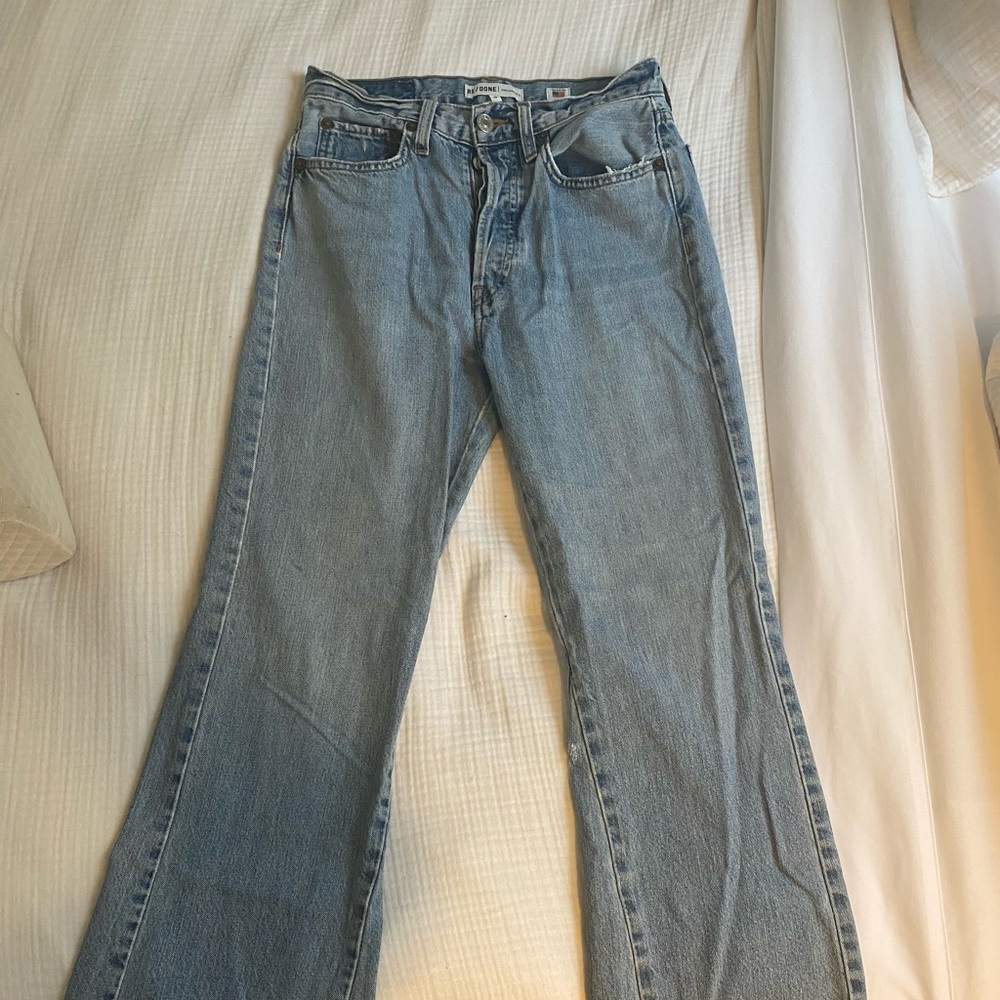 ReDone Crop Flare Jeans